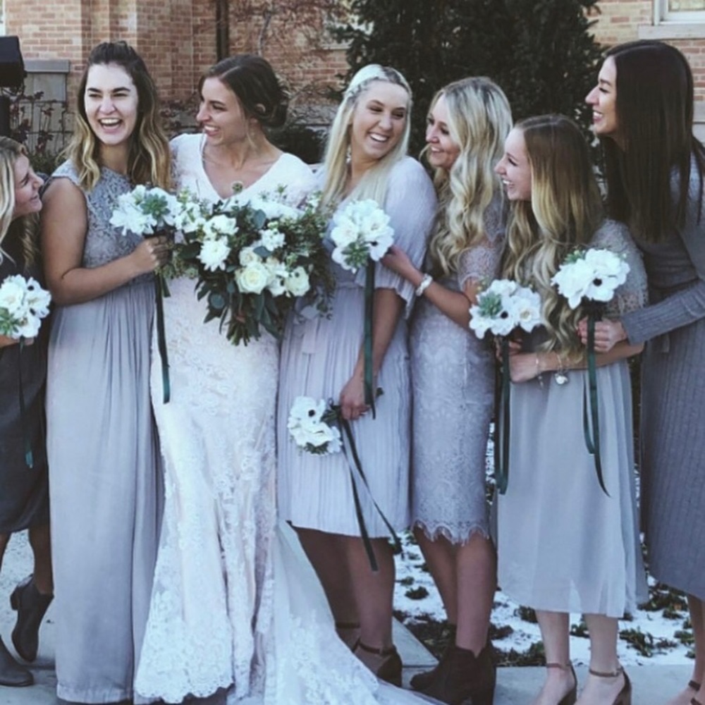 Long grey dress